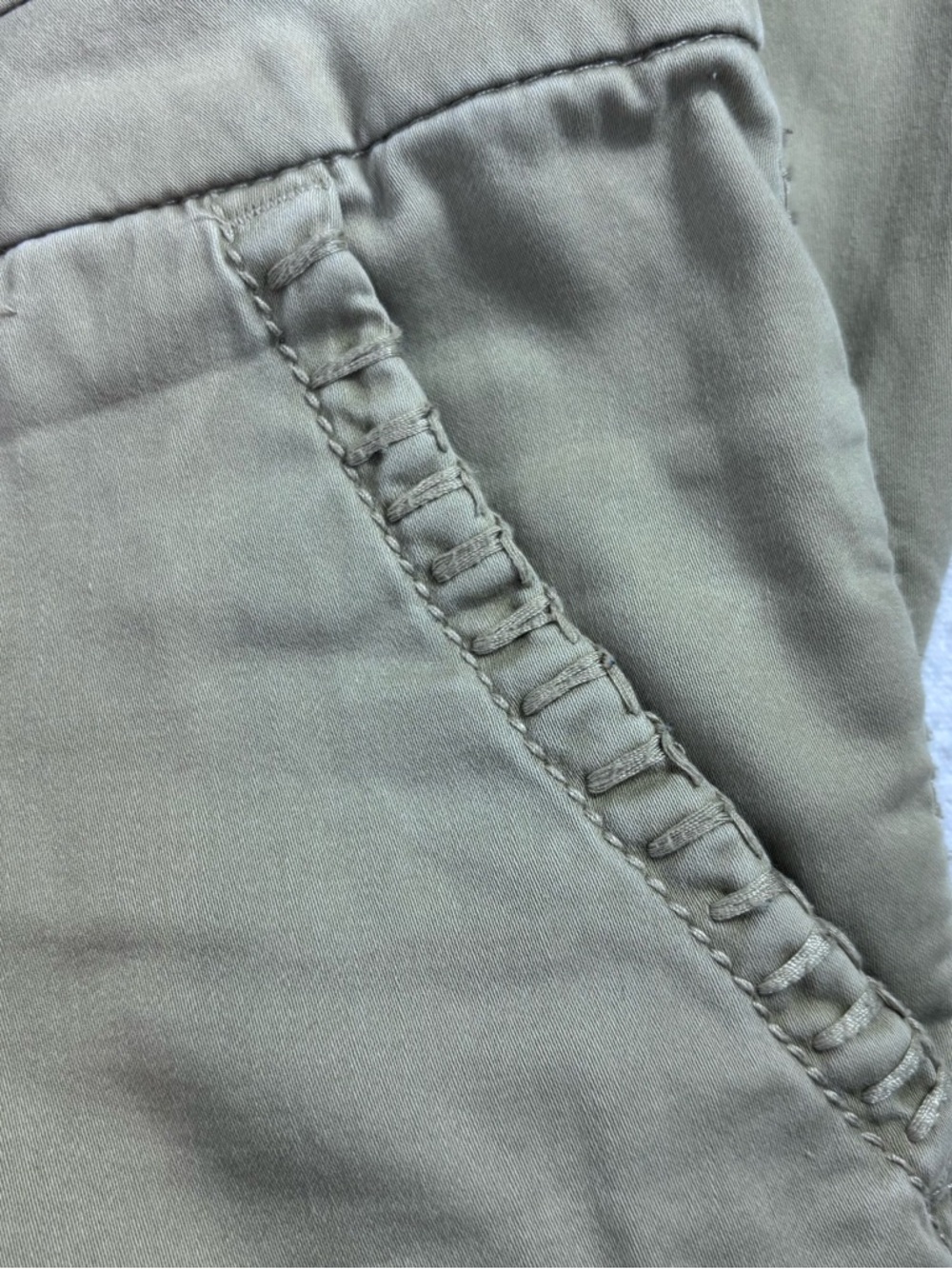BKE Serena Curvy Fit Khaki Wide Leg Pants 31 Mid Rise Y2K Utility Casual Stretch - Picture 7 of 14